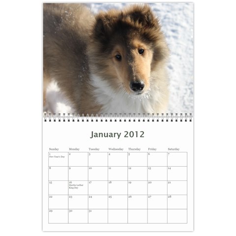 Puppy Calendar By Dschroeder Arvig Net Jan 2012