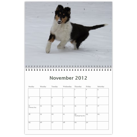 Puppy Calendar By Dschroeder Arvig Net Nov 2012