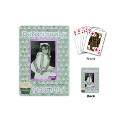 Deliciously Scrummy Green Cupcake Mini Playing Cards