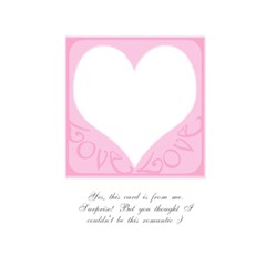 Be My Valentine Balloon Card Pink