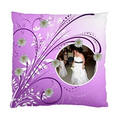 purple floral cushion case - Standard Cushion Case (Two Sides)