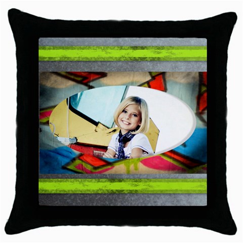 Graffiti Pillow By Danielle Christiansen Front