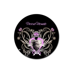 Precious moments round coaster - Rubber Coaster (Round)