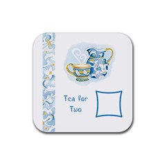 Tea for Two Coaster - Rubber Coaster (Square)