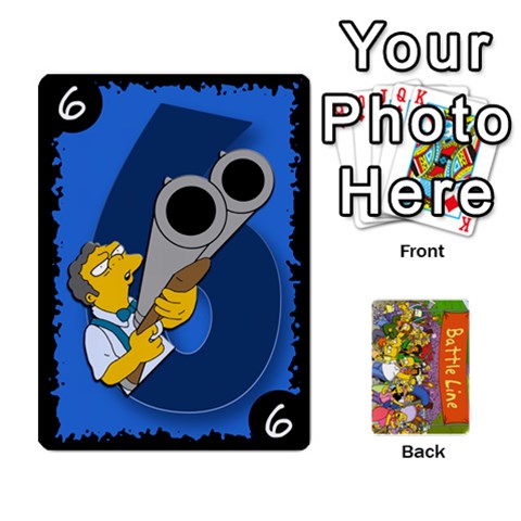 King Simpsons Battle Line (deck 1) By Heath Doerr Front - HeartK