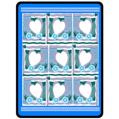 Blue Hearts XL Blanket - Fleece Blanket (Large)