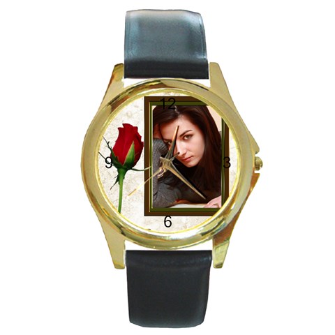 My Love Gold Metal Watch By Deborah Front