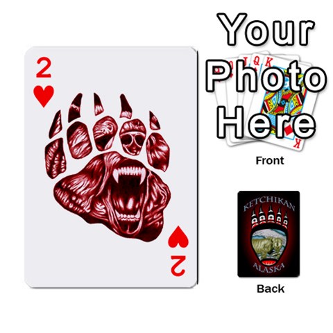 Ketchikan Bear Paw Cards By Jeff Whitesides Front - Heart2