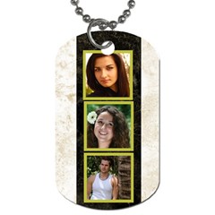 Gold 6 Frame Dog Tag  (2 Sided)