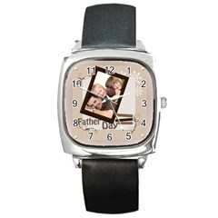 love of father - Square Metal Watch
