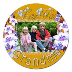 Love you Grandma 2 magnet - Magnet 5  (Round)