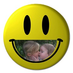 smile button - Magnet 5  (Round)
