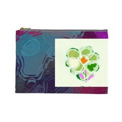 green flower - Cosmetic Bag (Large)