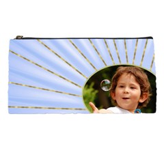 Rays of blue Pencil case