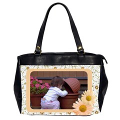 Pretty as a Daisy Oversize Office Bag - Oversize Office Handbag (2 Sides)
