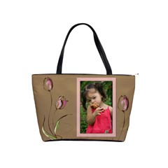 Chocolate Tulip Shoulder Bag - Classic Shoulder Handbag