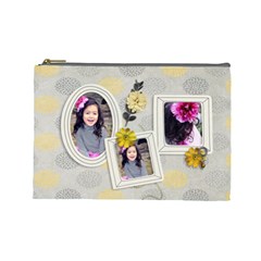 LARGE- Cosmetic Bag- Happiness 2 - Cosmetic Bag (Large)