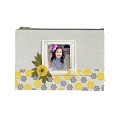 LARGE- Cosmetic Bag- Happiness 3 - Cosmetic Bag (Large)