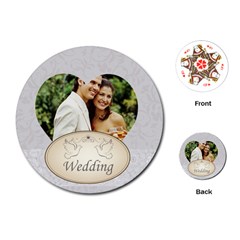 wedding - Playing Cards Single Design (Round)