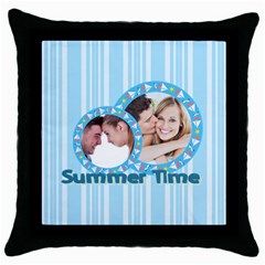 summer time - Throw Pillow Case (Black)