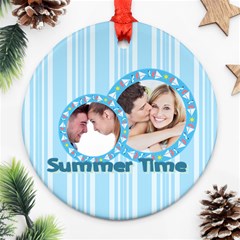 summer time - Round Ornament (Two Sides)