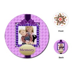 memoy of happy time - Playing Cards Single Design (Round)