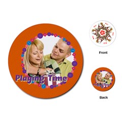 playing time - Playing Cards Single Design (Round)