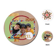 travel - Playing Cards Single Design (Round)