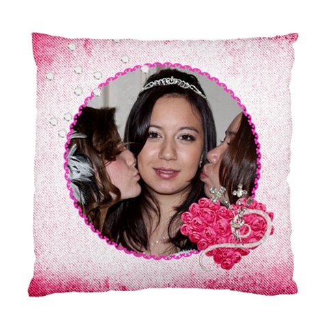 Kiss The Bride Wedding Cushion  Cover Single Side By Catvinnat Front