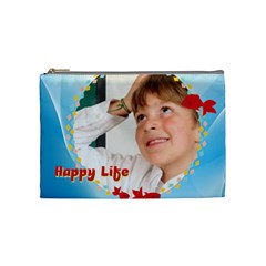 happy life (7 styles) - Cosmetic Bag (Medium)