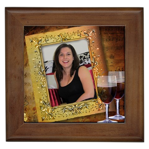 Red Wine On Tile By Deborah Front