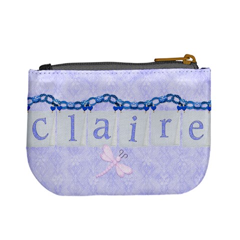 Blue Fairy Mini Coin Purse By Claire Mcallen Back