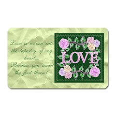 Love is sewn into my heart - Magnet (Rectangular)