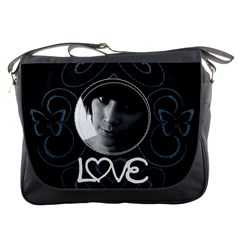 Black butterfly bag - Messenger Bag