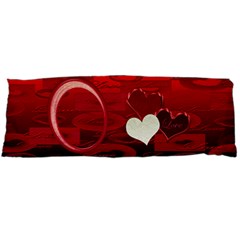 I Heart You Red Body Pillow Case