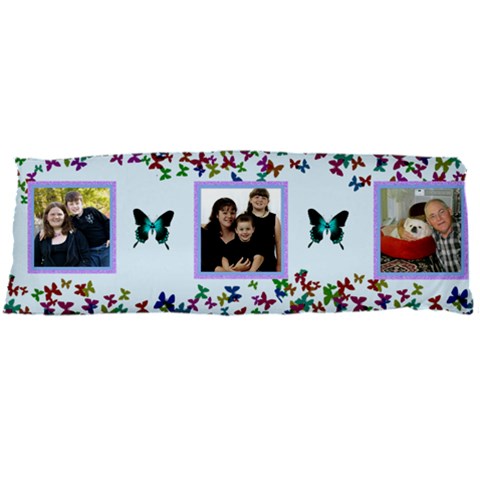 Butterfly Boarder Body Pillowcase By Kim Blair Back