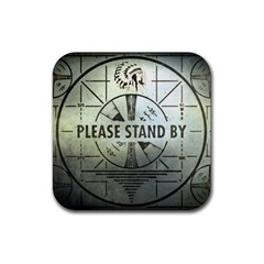 Please Stand By Coaster - Rubber Coaster (Square)