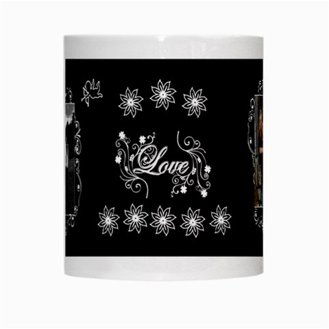 Black White Love White Mug By Ellan Center