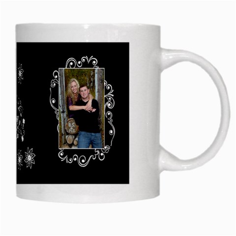 Black White Love White Mug By Ellan Right