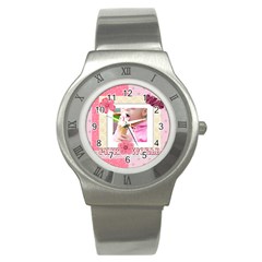 pink world - Stainless Steel Watch