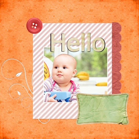 Hellow By Joely 12 x12  Scrapbook Page - 1