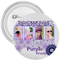 purple world - 3  Button