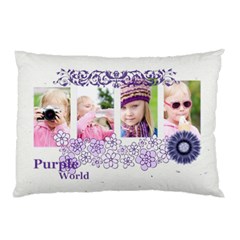 purple flower - Pillow Case (Two Sides)