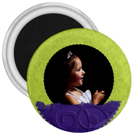 Purple Green Circle By Patricia W Front