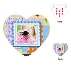flower - Playing Cards Single Design (Heart)