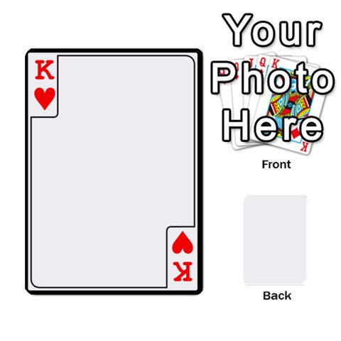 King Card Border Front - HeartK