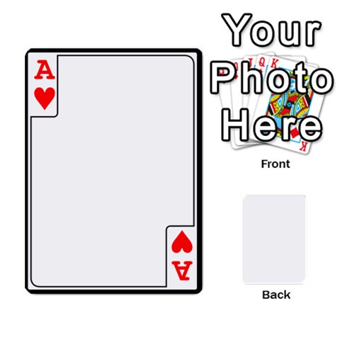 Ace Card Border Front - HeartA