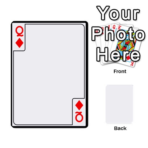 Queen Card Border Front - DiamondQ