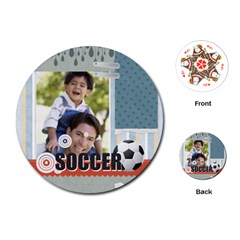 soccer - Playing Cards Single Design (Round)