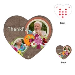 thank you - Playing Cards Single Design (Heart)